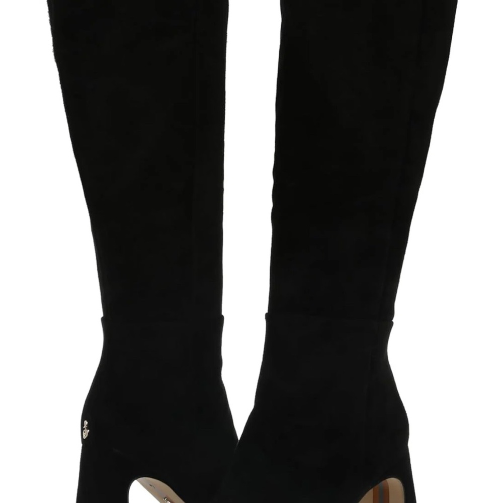 Sam Edelman Issabel Knee High Black Heeled Boots